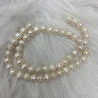 Naturales agua dulce perlas sueltas, Perlas cultivadas de agua dulce, Bricolaje, Blanco, 6-7mm, Vendido para aproximado 37 cm Sarta