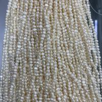 Barock odlad sötvattenspärla pärlor, Freshwater Pearl, DIY & olika storlek för val, vit, Såld Per Ca 37 cm Strand