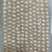 Perline perle d'acqua dolce naturale, perla d'acquadolce coltivata naturalmente, DIY, bianco, 3-4mm, Venduto per Appross. 37 cm filo