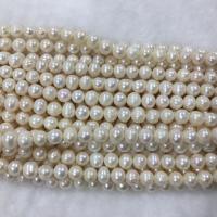 Naturalne perły słodkowodne perełki luźne, Perła naturalna słodkowodna, DIY, biały, 9-10mm, sprzedawane na około 37 cm Strand