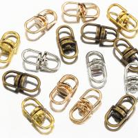 Iron Clasp, plated, DIY, more colors for choice, 19x9mm, 20PCs/Bag, Sold By Bag