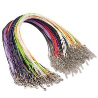 Wax Cord, DIY, more colors for choice, 1.50mm, Length:50 cm, 10Lots/Bag, Sold By Bag