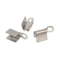 304 Stainless Steel Ribbon End, DIY & different size for choice, original color, 100PCs/Bag, Sold By Bag