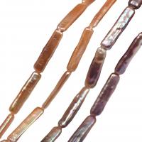 Natūralus gėlavandenių perlų Palaidos karoliukai, Gėlo vandens perlų, Pasidaryk pats, daugiau spalvų pasirinkimas, 6x24mm, Parduota už 40-41 cm Strand