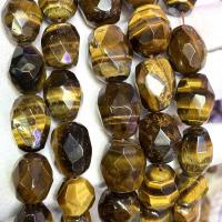 Perles oeil de tigre, DIY, couleurs mélangées, 13x18mm, Vendu par Environ 39 cm brin