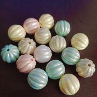 Plated Acrylic Beads, UV plating, DIY, mixed colors, 18mm, Approx 100PCs/Bag, Sold By Bag