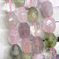 Perles bijoux en pierres gemmes, pierre gemme, DIY, couleurs mélangées, 12x15mm, Vendu par Environ 39 cm brin