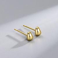 925 Sterling Silver Stud Earrings plated fashion jewelry & for woman nickel lead & cadmium free Sold By Pair