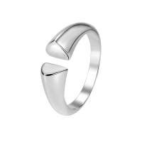 Ezüst ékszer Finger Ring, 925 ezüst, galvanizált, divat ékszerek & a nő, több színt a választás, nikkel, ólom és kadmium mentes, 16.5x6mm, Méret:13, Által értékesített PC