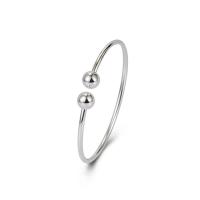 925 Sterling Silver Bangle Bracelet fashion jewelry & for woman nickel lead & cadmium free Inner Approx 54mm Sold By PC