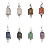 Gemstone Pendants Jewelry with Brass fashion jewelry & Unisex Approx 8mm Length Approx 6.93 Inch Sold By PC