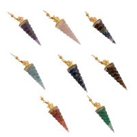 Gemstone Pendants Jewelry with Zinc Alloy fashion jewelry Approx 4mm Length Approx 9.29 Inch Sold By PC