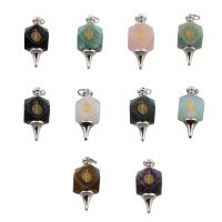 Gemstone Pendants Jewelry with Brass fashion jewelry Length Approx 9.33 Inch Sold By PC