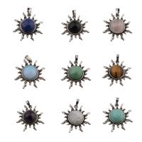 Gemstone Pendants Jewelry with Zinc Alloy fashion jewelry Approx 5mm Sold By PC