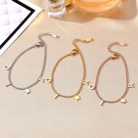 Stainless Steel Jewelry Bracelet 304 Stainless Steel with 1.97inch extender chain plated fashion jewelry & for woman Length Approx 5.9 Inch Sold By PC