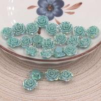 DIY Jewelry Supplies Resin Flower plated 20mm Sold By Bag