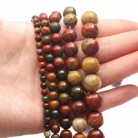Türkis Perlen, rund, DIY & verschiedene Größen vorhanden, Bohrung:ca. 1mm, verkauft per ca. 38 cm Strang