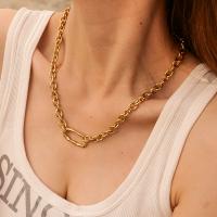 Stainless Steel Jewelry Necklace 304 Stainless Steel with 5.5cm extender chain plated fashion jewelry Length 50 cm Sold By PC