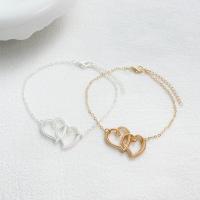 Zinc Alloy Anklet Heart fashion jewelry & for woman nickel lead & cadmium free Length Approx 26 cm Sold By PC