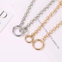 Zinc Alloy Jewelry Necklace Round plated fashion jewelry & for woman nickel lead & cadmium free Length Approx 39.5 cm Sold By PC