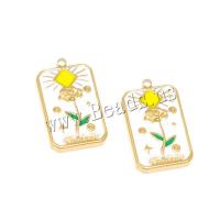 Stainless Steel Flower Pendant 304 Stainless Steel plated DIY & enamel Approx 1.5mm Sold By PC