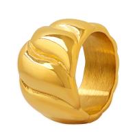 Partículas de acero anillo, Joyería & diverso tamaño para la opción & para mujer, más colores para la opción, tamaño:6-8, Vendido por UD
