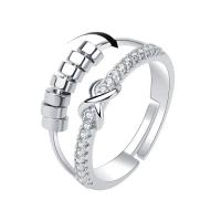 Krychlový Circonia Micro vydláždit mosazný prsten, Mosaz, módní šperky & micro vydláždit kubické zirkony & pro ženy, nikl, olovo a kadmium zdarma, Prodáno By PC