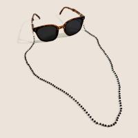 Brass Glasses Chain with Glass Beads anti-skidding & multifunctional & for woman nickel lead & cadmium free Length Approx 76 cm Sold By PC