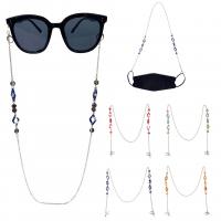 Brass Glasses Chain, with Acetate, anti-skidding & multifunctional & for woman, more colors for choice, nickel, lead & cadmium free, Length:Approx 77 cm, Sold By PC