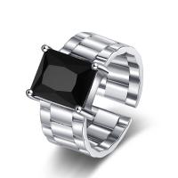 Cеребряное кольцо, 925 пробы, Другое покрытие, ювелирные изделия моды & Женский & со стразами, два разных цвета, 16mm,8mm,8mm, продается PC