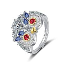 Solidny srebrny pierścień, 925 Srebro, Powlekane, biżuteria moda & dla kobiety, dwóch różnych kolorach, 16mm,14mm, sprzedane przez PC
