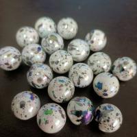 Akril nakit Beads, Krug, možete DIY, miješana boja, 14mm, Približno 100računala/Torba, Prodano By Torba