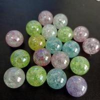 Plated Acrylic Beads, Round, DIY, more colors for choice, 16mm, Sold By Bag
