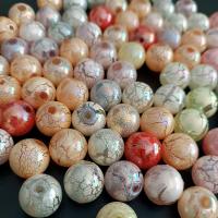 Plated Acrylic Beads Round DIY 14mm Approx Sold By Bag