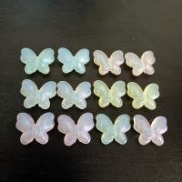 Perle acrylique, papillon, DIY & lumineux, plus de couleurs à choisir, 17x20mm, Environ 370PC/sac, Vendu par sac