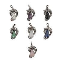 Gemstone Pendants Jewelry with Brass fashion jewelry Approx 4mm Sold By PC