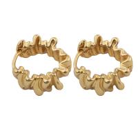 Brass Leverback Earring, fashion jewelry & for woman, golden, nickel, lead & cadmium free, 18x8x4mm, Sold By Pair