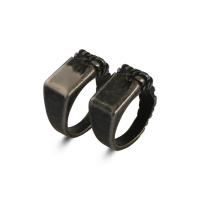 Stainless Steel Finger Ring 304 Stainless Steel Antique finish vintage & for man 10.5mm 4.3mm Sold By PC
