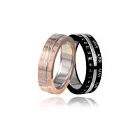 Rozsdamentes acél Finger Ring, 304 rozsdamentes acél, egynemű & különböző méretű a választás, több színt a választás, 5.50mm, Által értékesített PC