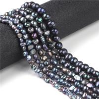 Natural Freshwater Pearl Loose Beads Nuggets DIY black Sold Per Approx 35 cm Strand
