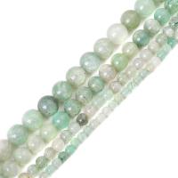 Perles bijoux en pierres gemmes, jade, Rond, DIY & normes différentes pour le choix, vert, Trou:Environ 0.5mm, Vendu par Environ 38 cm brin