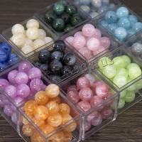 Harpiks smykker Perler, Resin, Runde, du kan DIY & forskellig størrelse for valg, flere farver til valg, Ca. 50pc'er/Bag, Solgt af Bag