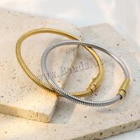 Stainless Steel Jewelry Bracelet 304 Stainless Steel plated fashion jewelry & for woman nickel lead & cadmium free Length Approx 16 cm Sold By PC