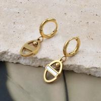 Stainless Steel Lever Back Earring 304 Stainless Steel plated fashion jewelry & for woman gold nickel lead & cadmium free Sold By PC