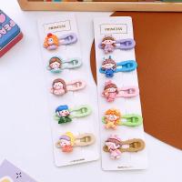 Alligator Hair Clip Zinc Alloy with Resin handmade 5 pieces & Girl Sold By Set