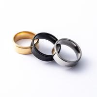 Prst prsten z nerezové oceli, 304 Stainless Steel, á, unisex, více barev na výběr, Prodáno By PC