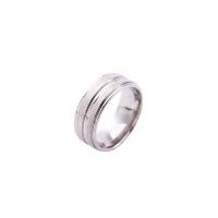Палец кольцо из нержавеющей стали, Нержавеющая сталь 304, полированный, Мужский & глазированный, оригинальный цвет, продается PC