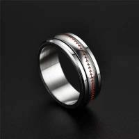 Titanium Steel Finger Ring, fashion jewelry & different size for choice, more colors for choice, nickel, lead & cadmium free, Sold By PC