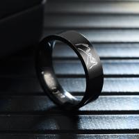 Rozsdamentes acél Finger Ring, 304 rozsdamentes acél, divat ékszerek & különböző méretű a választás, több színt a választás, nikkel, ólom és kadmium mentes, Által értékesített PC