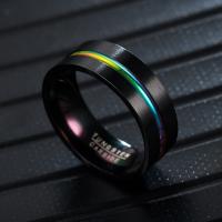 Titantium Steel Finger Ring, Titanium Steel, divat ékszerek & az ember, nikkel, ólom és kadmium mentes, Által értékesített PC